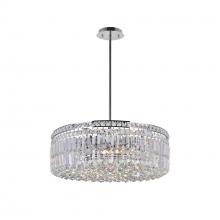 CWI Lighting 8006P24C-R - Colosseum 10 Light Down Chandelier With Chrome Finish