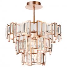 CWI Lighting 9903C18-5-193 - Quida 5 Light Down Chandelier With Champagne Finish