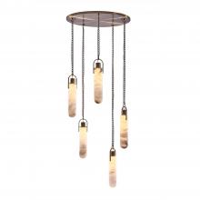 Kalco 519277WB - Flint 5 Light Full Canopy Pendant