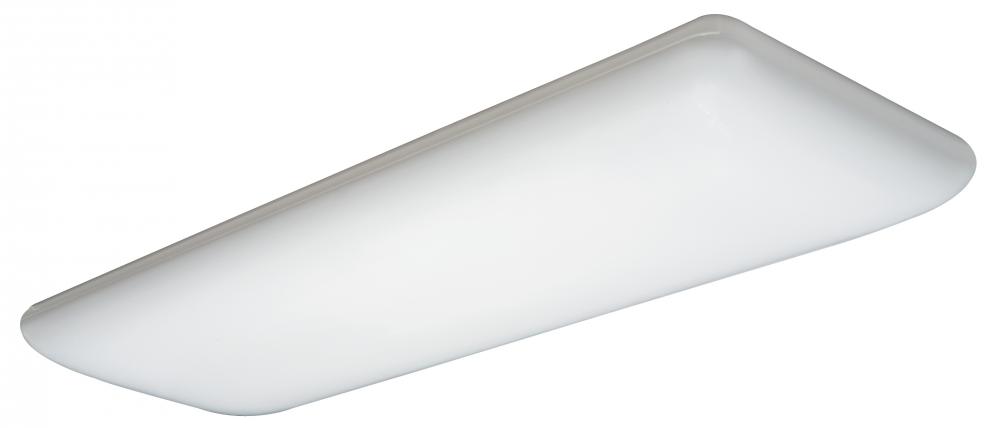 Litepuff 4 ft. 4-Light White Linear Fluorescent Flush Mount