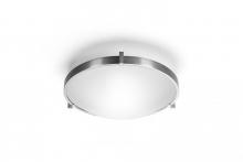 Estiluz t-2122-37 - Nickel Bowl Flush Mount