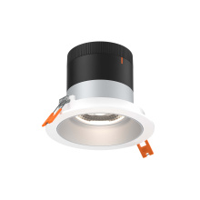 Dals RC04-CC-20-RGAZ-TWH - 4in Modular Downlight, 5CCT, 20 degree Beam Angle, Regressed, Alzak, White Trim