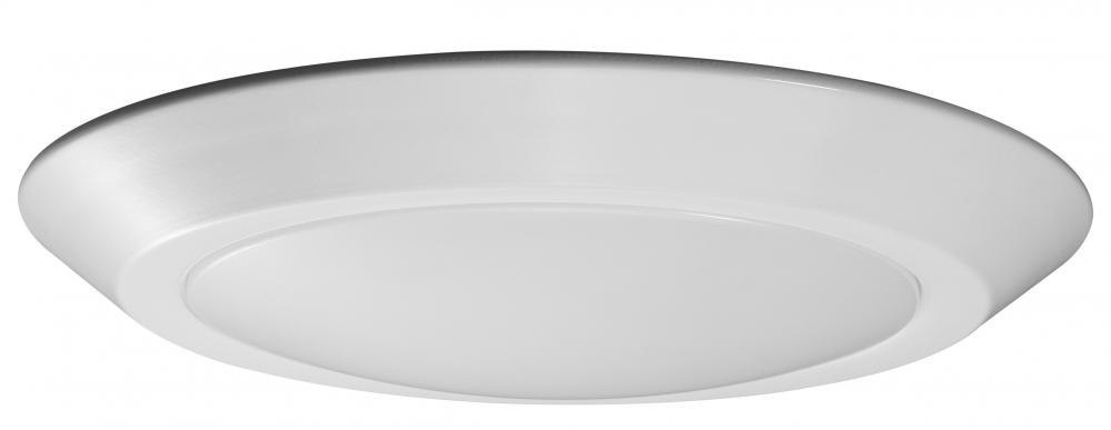10"- LED Disk Light Flush - White Finish - 3000K