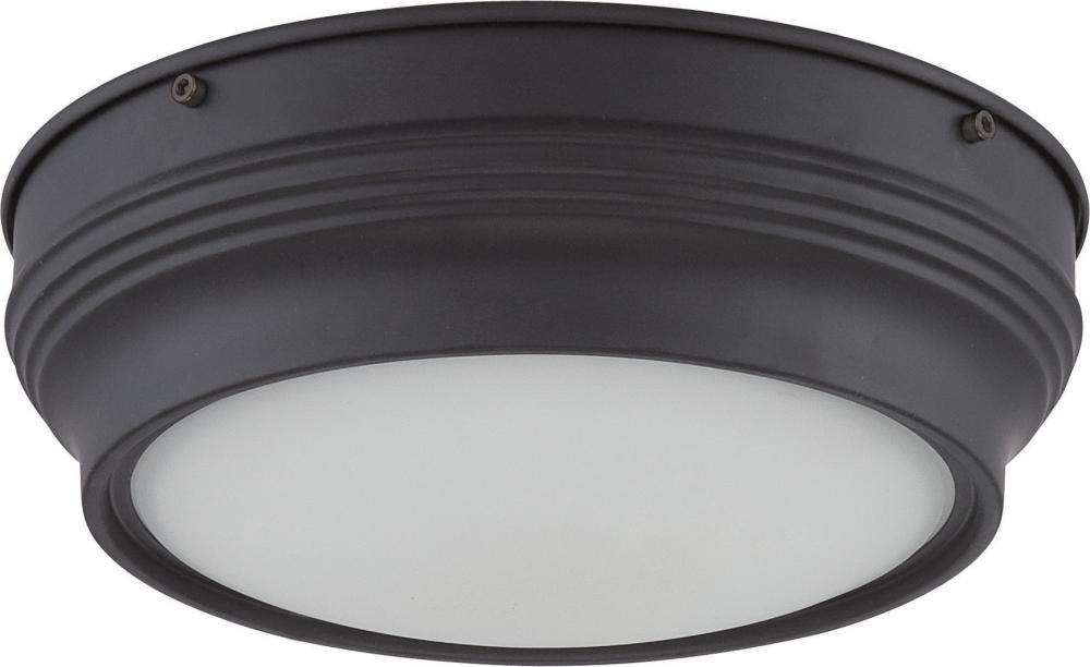 Lark - LED Flush Fixture with Satin White Glass