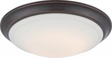 Nuvo 62/604 - Carter - LED Flush Fixture with White Acrylic