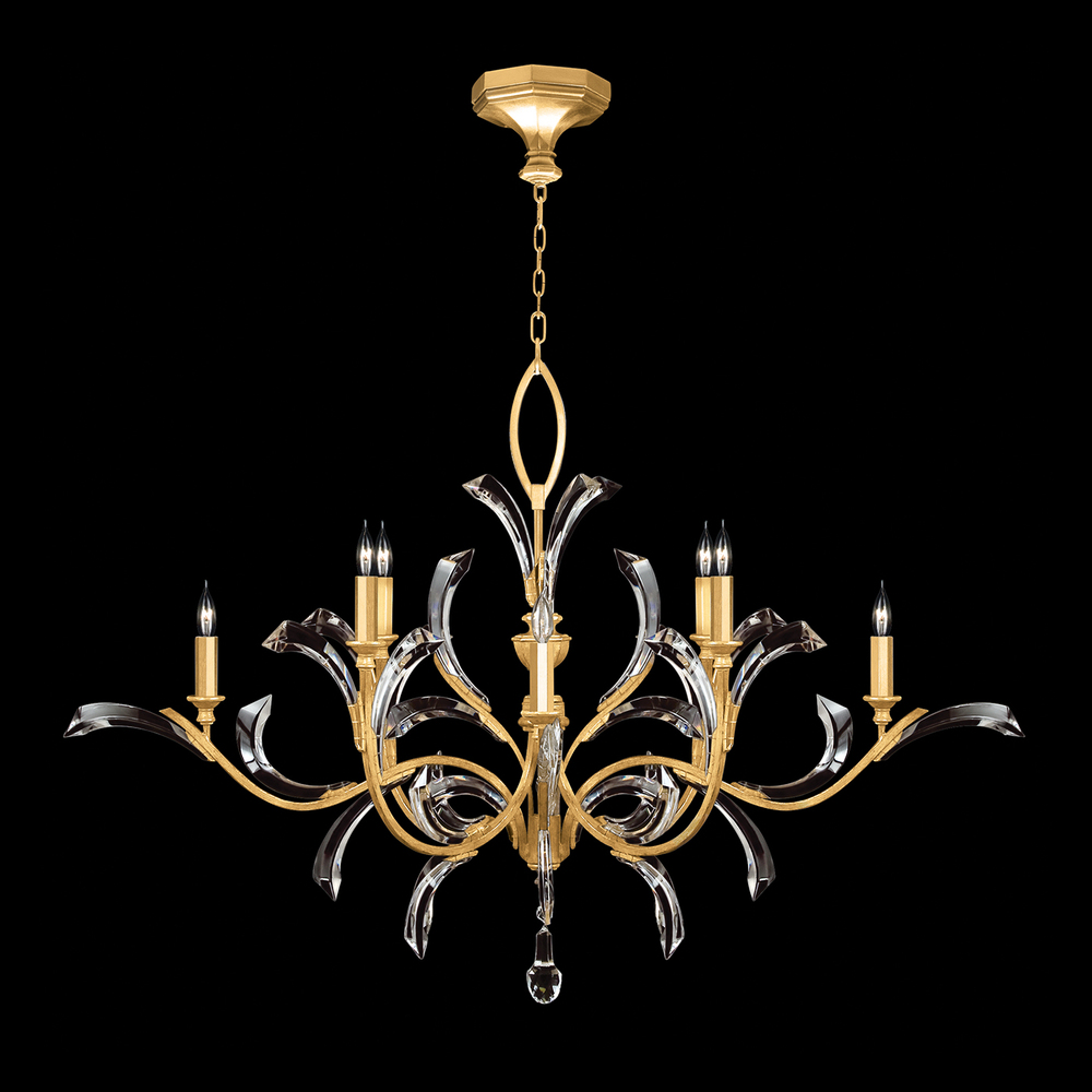 Beveled Arcs 57" Round Chandelier